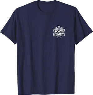 Joe's Surf Three Surfboards Logo Graphic T-Shirt - T-Shirt | Navy