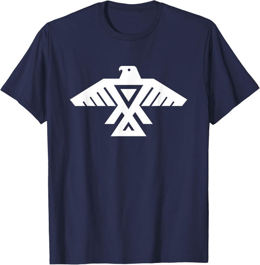 Native American Thunderbird Funny Tribal Art Gift Men Women T-Shirt - T-Shirt | Navy