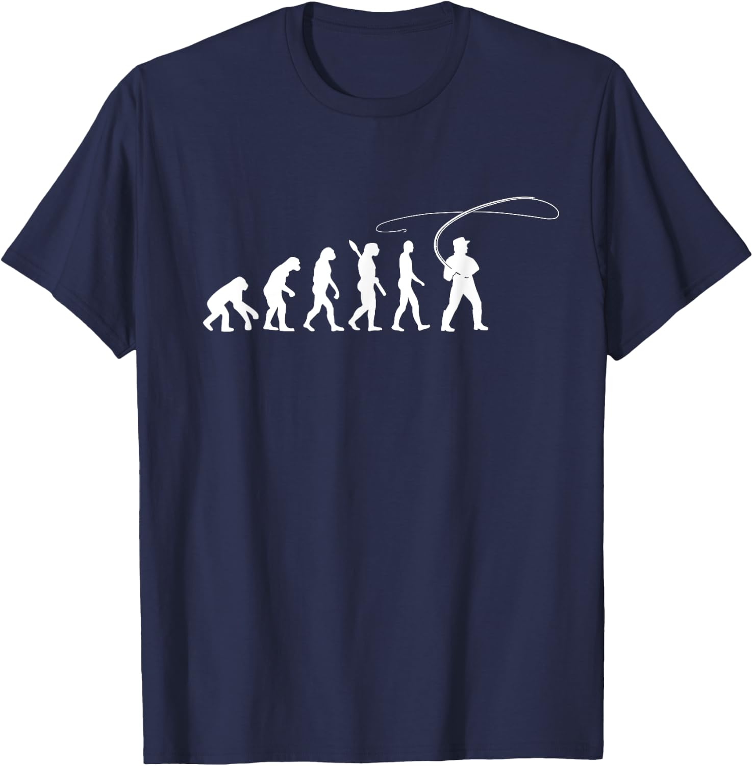 Fly Fishing evolution T-Shirt - T-Shirt | Navy