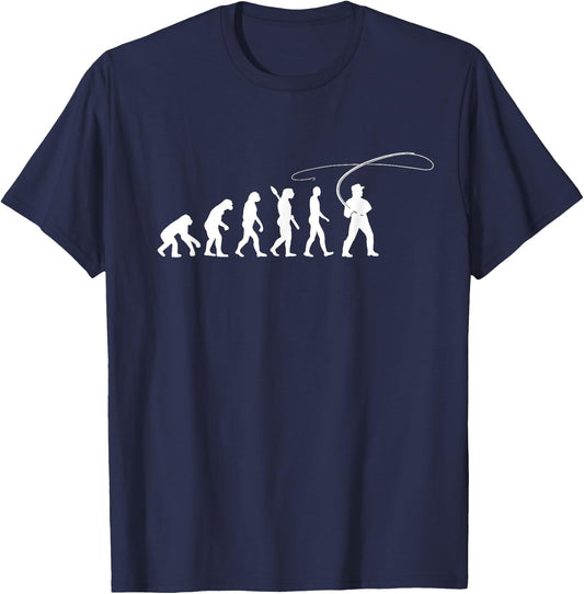 Fly Fishing evolution T-Shirt - T-Shirt | Navy