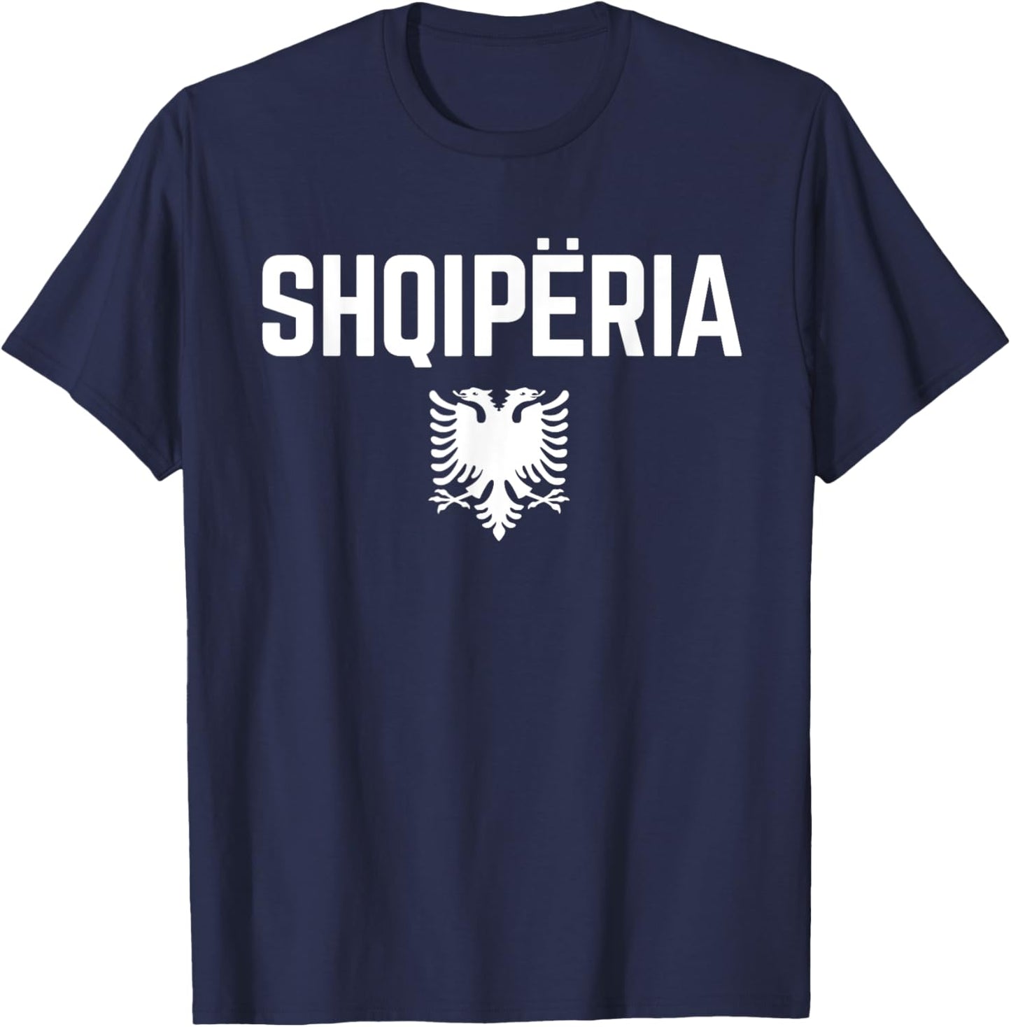 SHQIPERIA ALBANIA Eagle | Men Women Kids | ALBANIAN FLAG T-Shirt - T-Shirt | Navy
