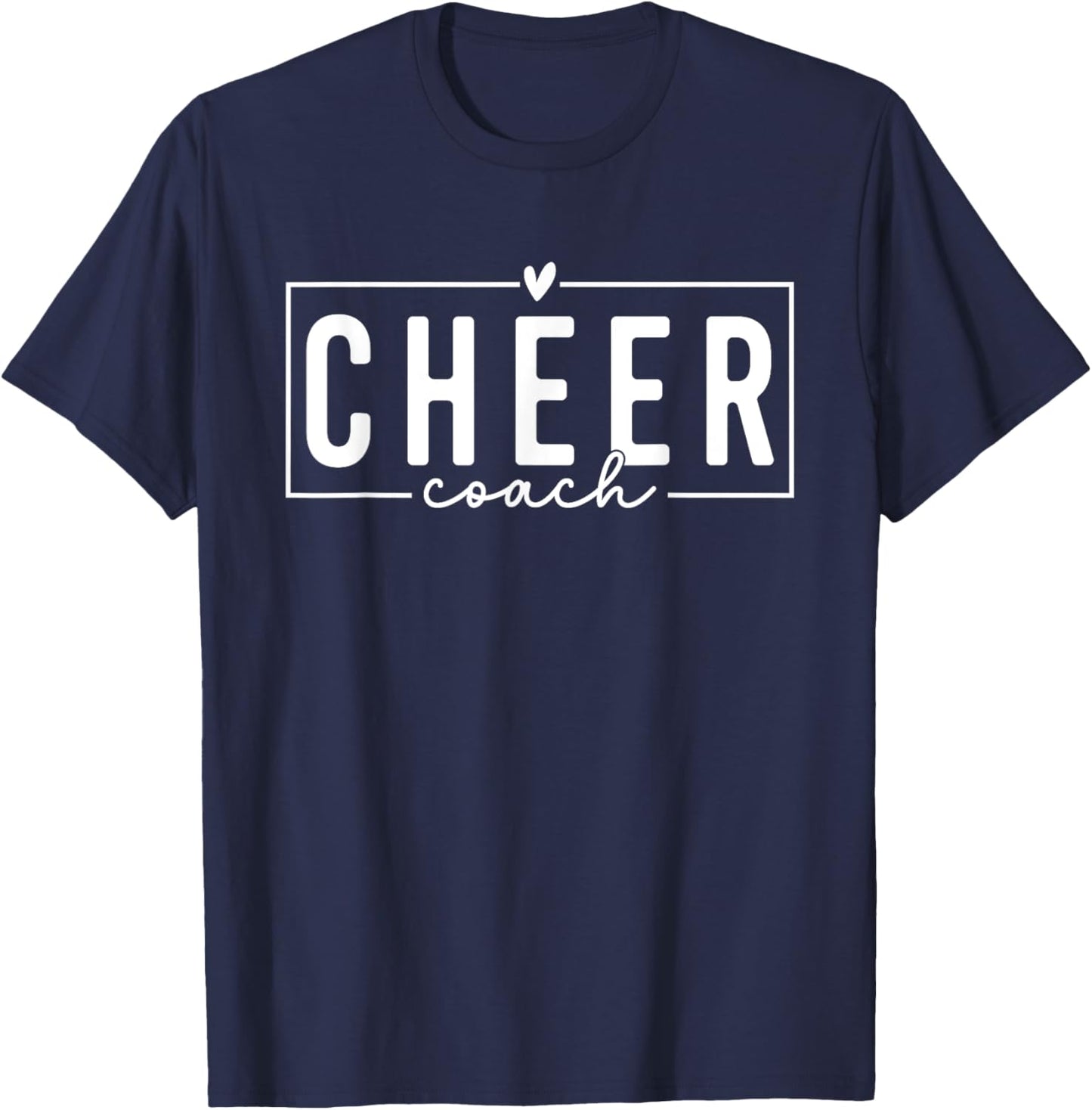 Cheer Coach Funny Design Cute Cheer Coach Cool Coaching T-Shirt - T-Shirt | Navy