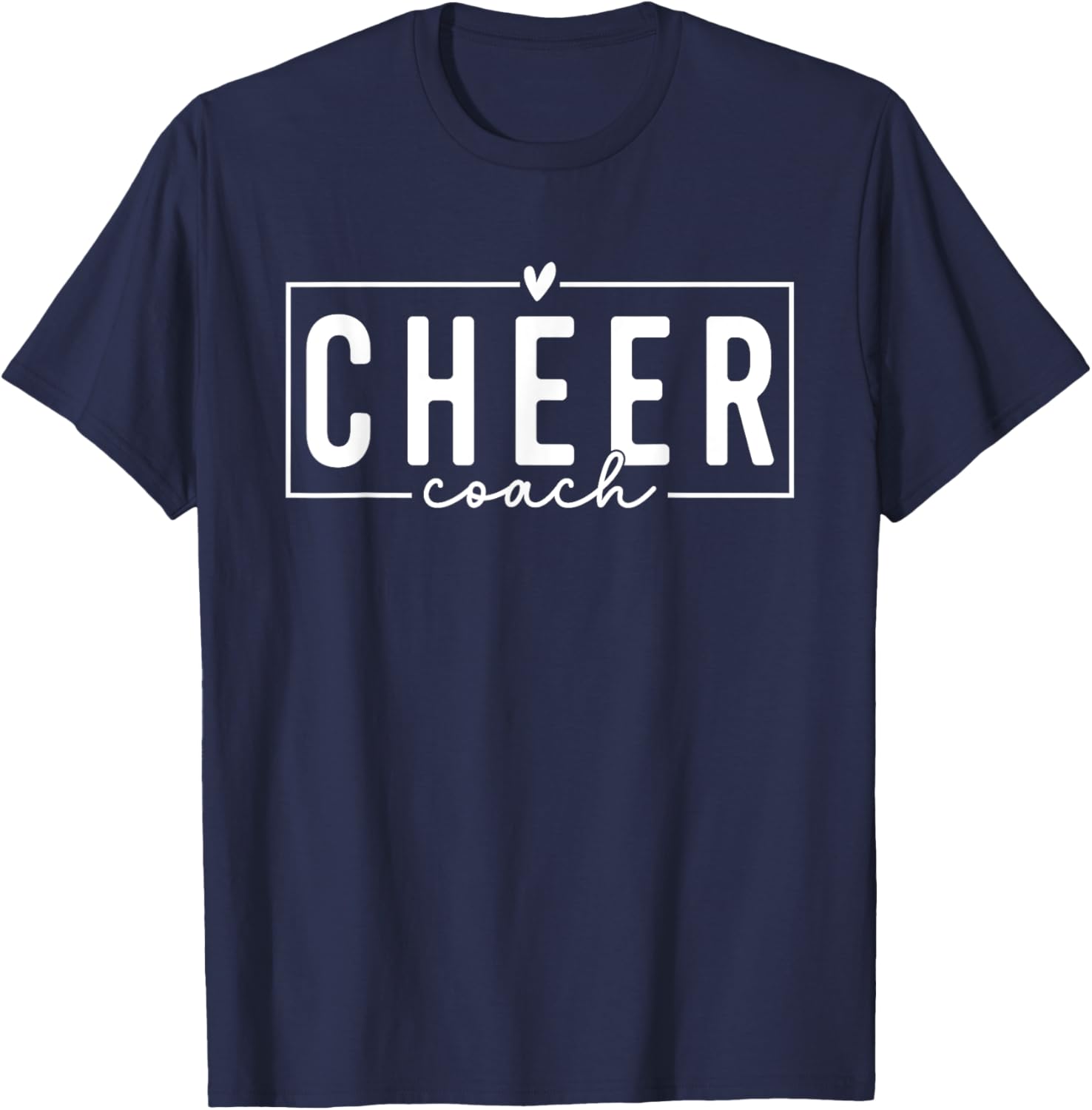 Cheer Coach Funny Design Cute Cheer Coach Cool Coaching T-Shirt - T-Shirt | Navy