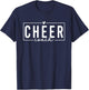 Cheer Coach Funny Design Cute Cheer Coach Cool Coaching T-Shirt - T-Shirt | Navy