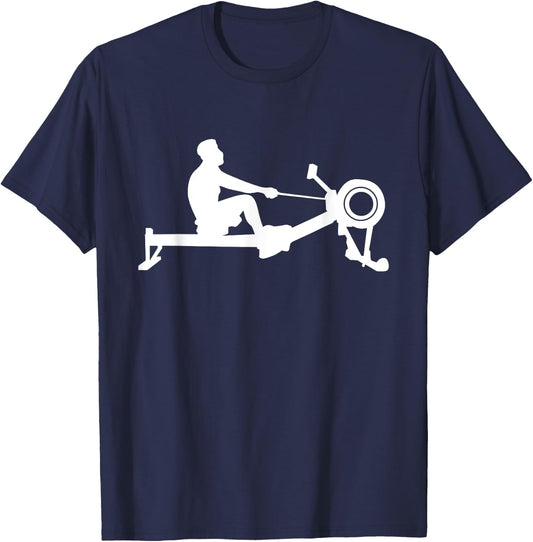 Funny Indoor Rowing Machine Workout Rower Gift Women T-Shirt - T-Shirt | Navy