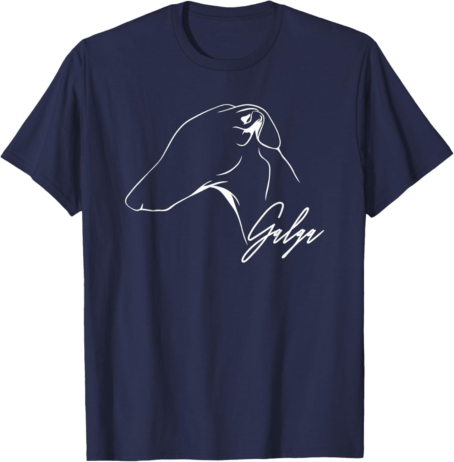 Proud Galga profile Galgo dog lover gift present dog Men Women Girls Kids T-Shirt - T-Shirt | Navy