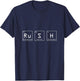 Rush (Ru-S-H) Periodic Table Elements Chemistry Physics T-Shirt - T-Shirt | Navy
