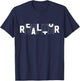 Rotating Letters Realtor Gift Rent Broker Real Estate Agent T-Shirt - T-Shirt | Navy