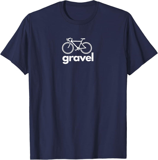 Gravel Gravelbike Gravel Bike Cross Rennrad Idee - Cycling - Black - Small T-Shirt - T-Shirt | Navy