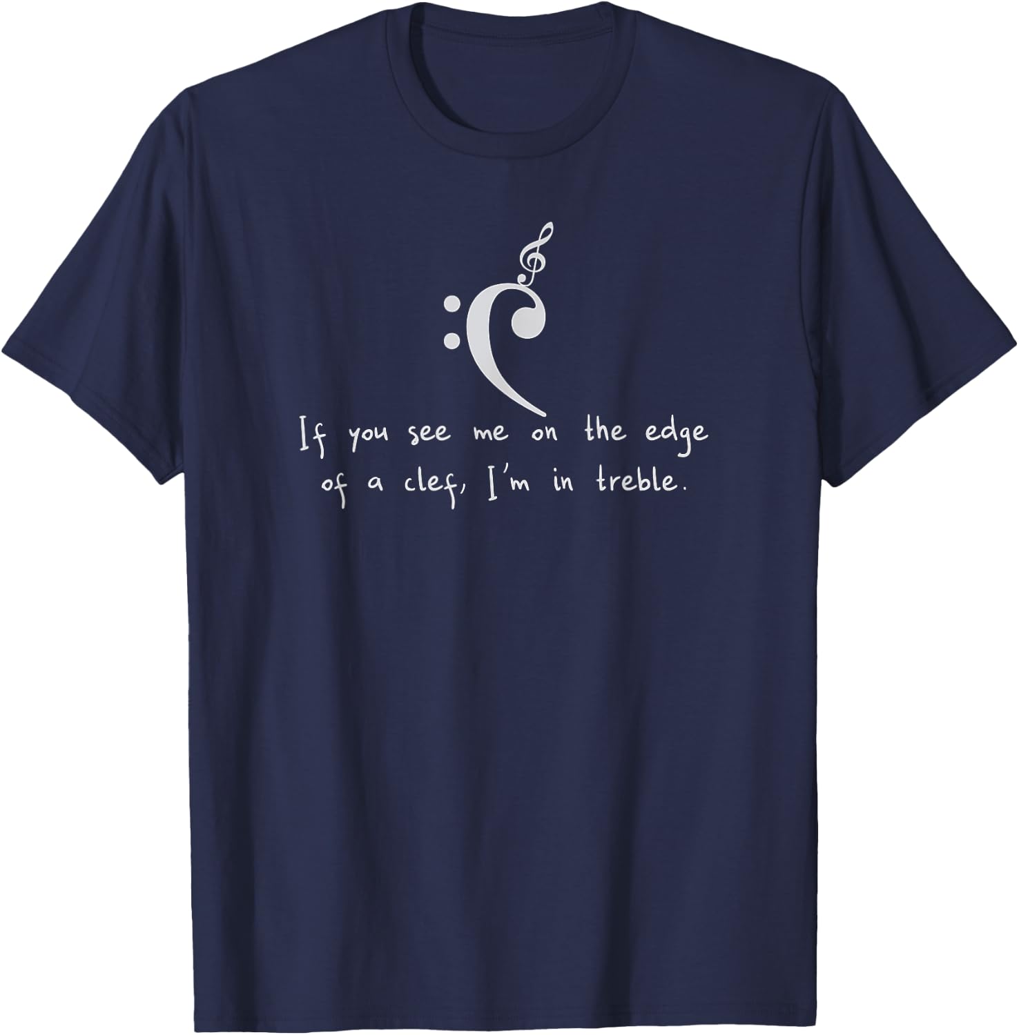 Musician Gift Pun Loving Players Teachers Who Read Music T-Shirt - T-Shirt | Navy