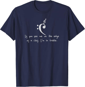 Musician Gift Pun Loving Players Teachers Who Read Music T-Shirt - T-Shirt | Navy
