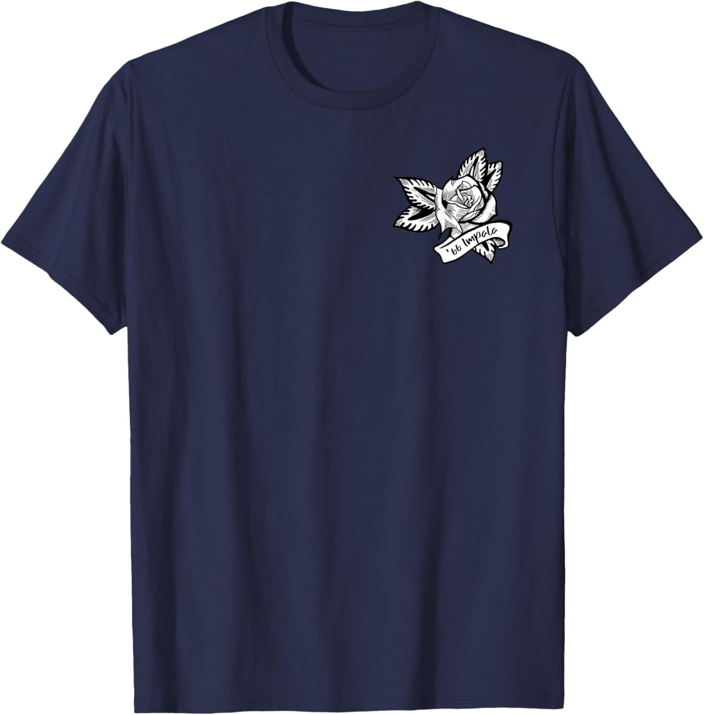Classic 1966 Impala Vintage Car T-Shirt - T-Shirt | Navy