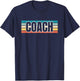 Coach Sports Team Trainer Retro Vintage T-Shirt - T-Shirt | Navy