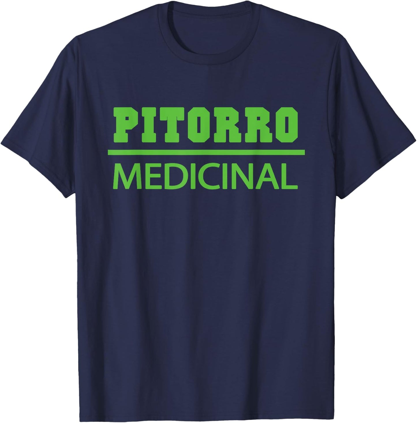 Pitorro Medicinal Funny Puerto Rican Adult T-Shirt - T-Shirt | Navy