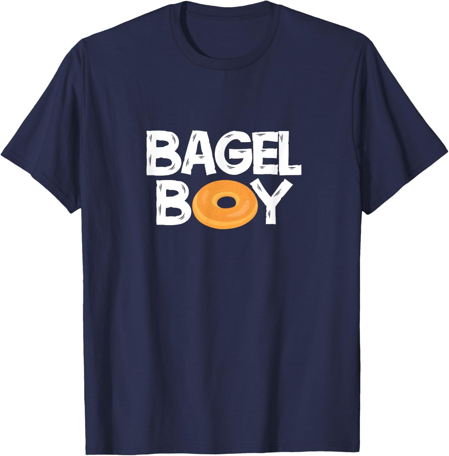 Bagel Boy Funny Donut Food Lover T-Shirt - T-Shirt | Navy