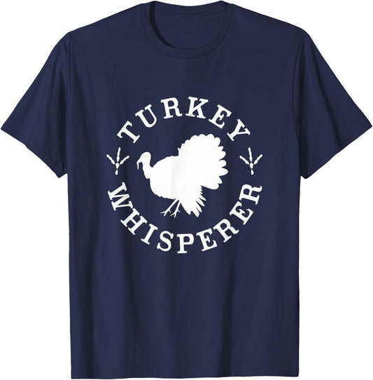 Funny Turkey Hunting Gift Shirts, Bird Turkey Hunter T-Shirt - T-Shirt | Navy