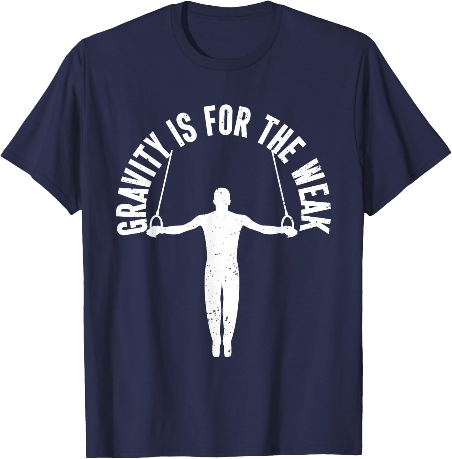 Funny Gymnastics Gifts For Boys Men -Kids -Adults Gymnastics Shirt Black Small Modern Classic Gymnastics Lover Letter Print Round Collar Short Sleeve T-Shirt - T-Shirt | Navy