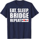 Funny Bridge Card Game Lover Bridge Player T-Shirt - T-Shirt | Navy