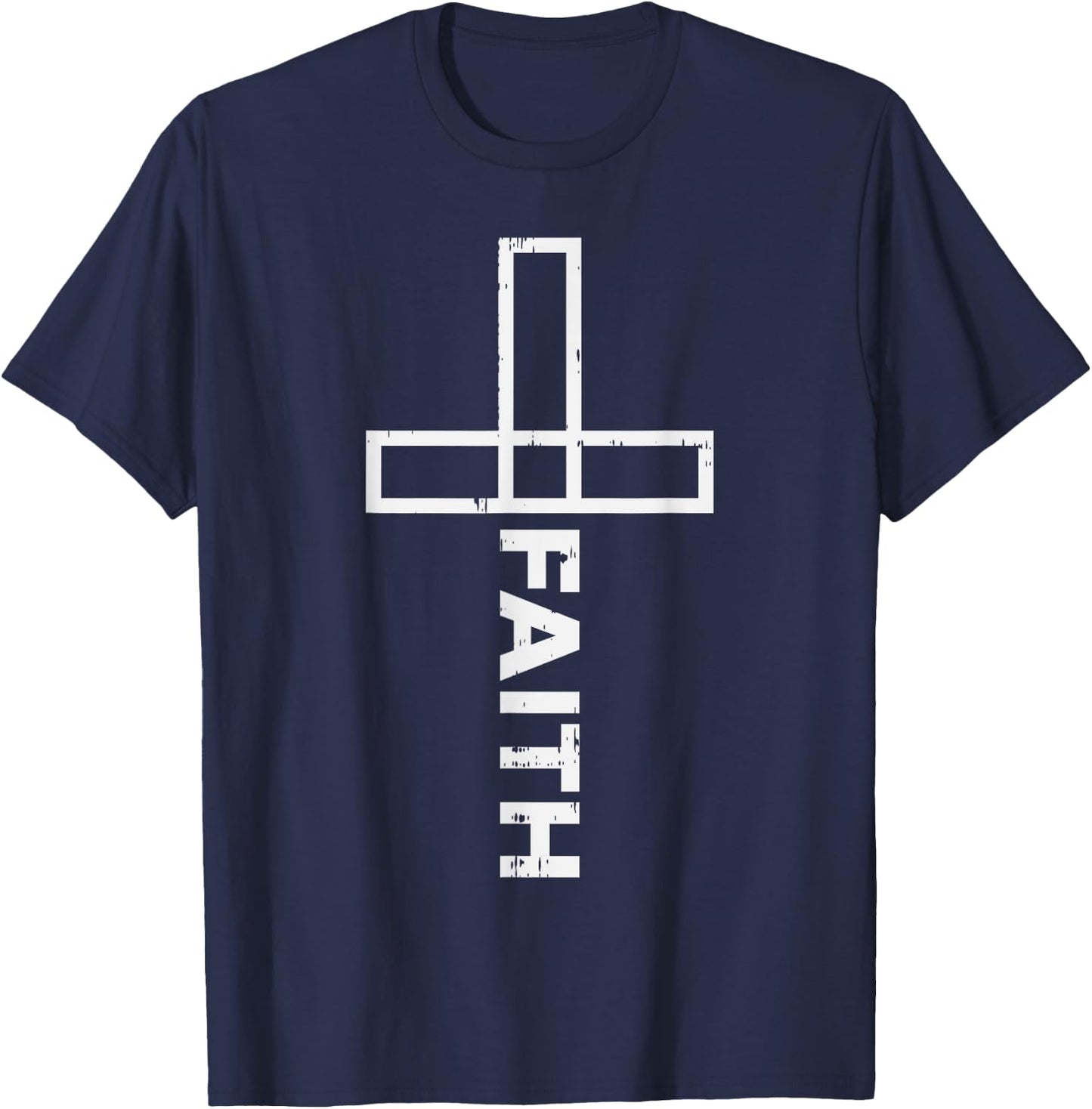 BoredKoalas Jesus Shirts Christian Catholic Gifts Faith Christian Cross T-Shirt - T-Shirt | Navy