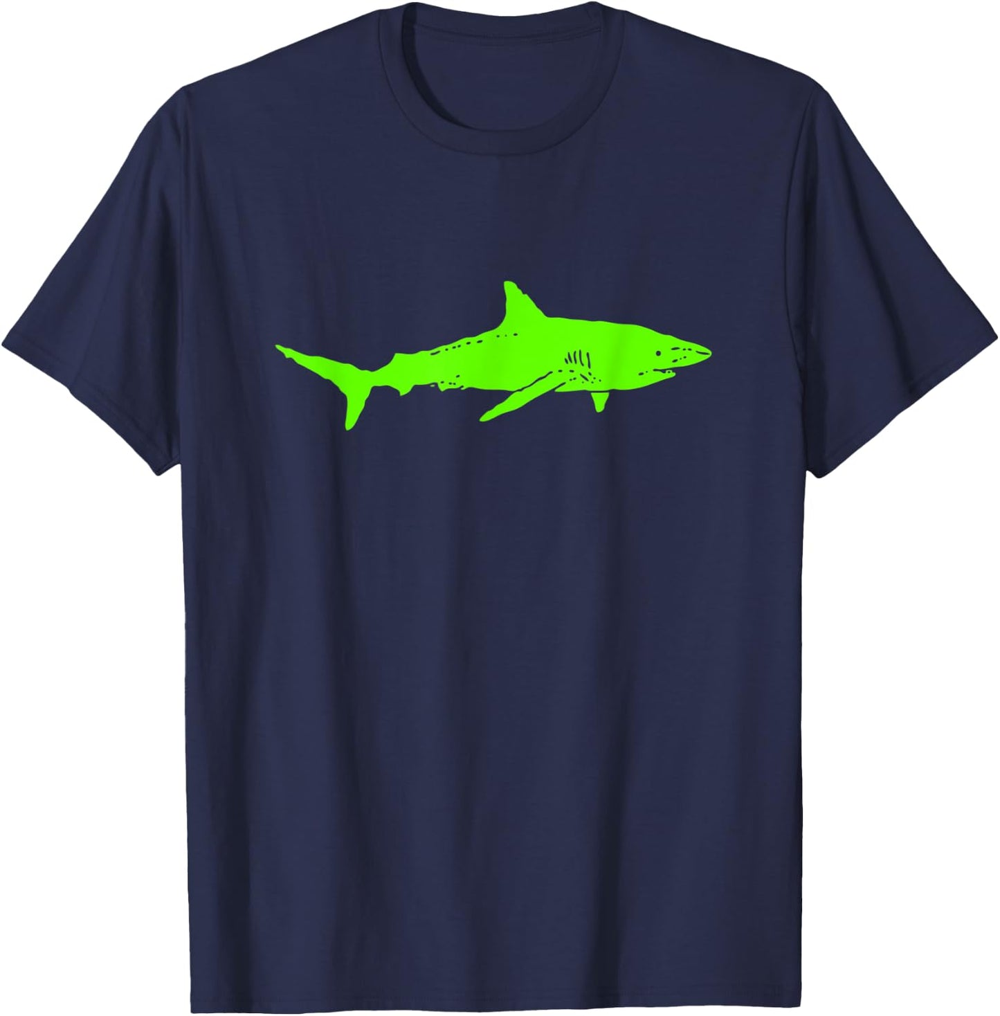Shark Shirt | Shark Silhoulette | Shark Lover Gift | Shark T-Shirt - T-Shirt | Navy
