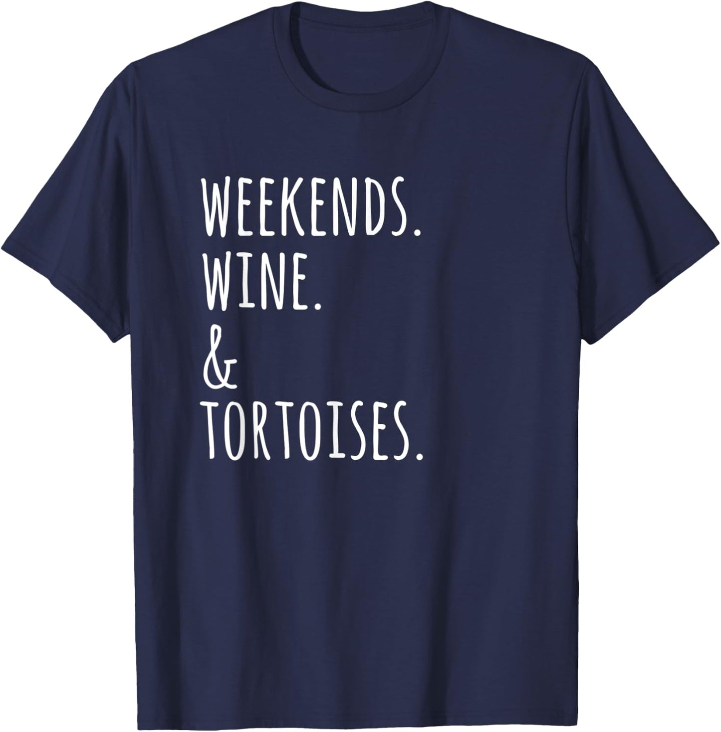 Weekends Wine Tortoise Pet T-Shirt - T-Shirt | Navy