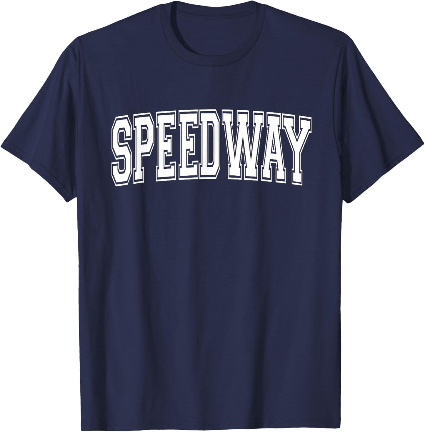 SPEEDWAY IN INDIANA USA Vintage Sports Varsity Style T-Shirt - T-Shirt | Navy