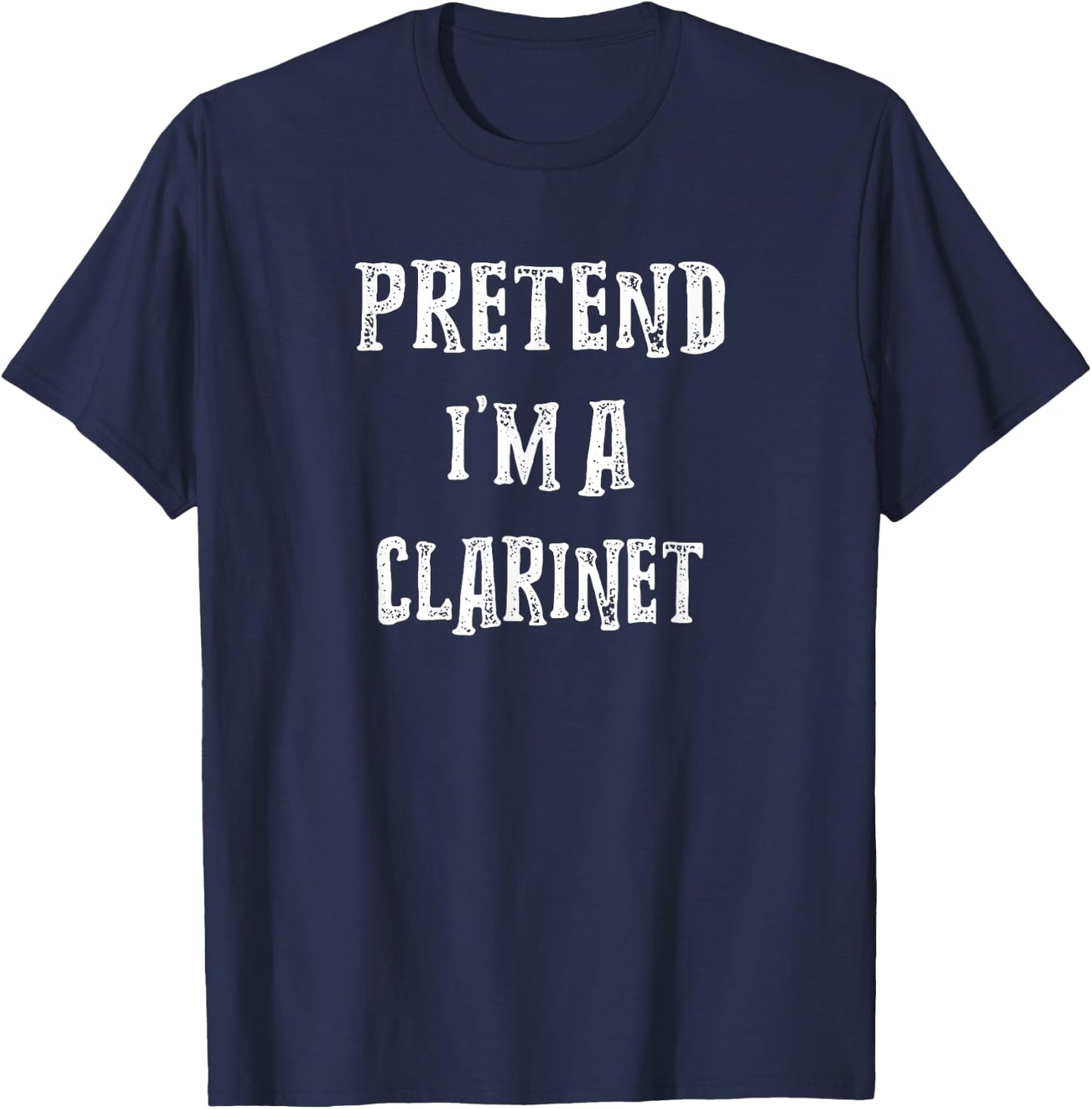 Pretend I'm A Clarinet Halloween Costume Couples Matching T-Shirt - T-Shirt | Navy