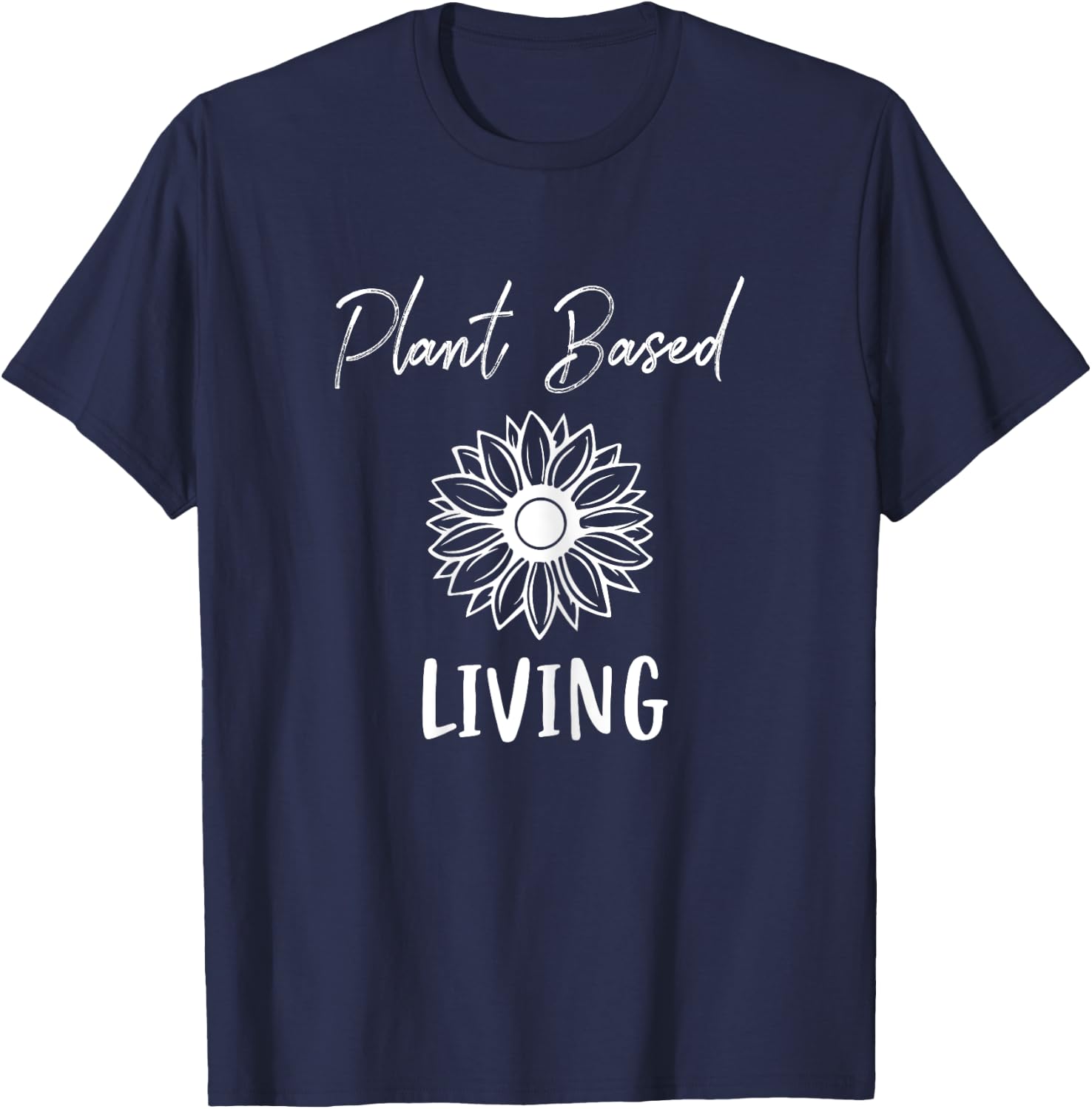 Fun Plant Based Living WFPB Whole Food Plant Based Women T-Shirt - T-Shirt | Navy