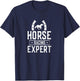 Horse Racing Expert Horses Race Gallop Racer T-Shirt - T-Shirt | Navy
