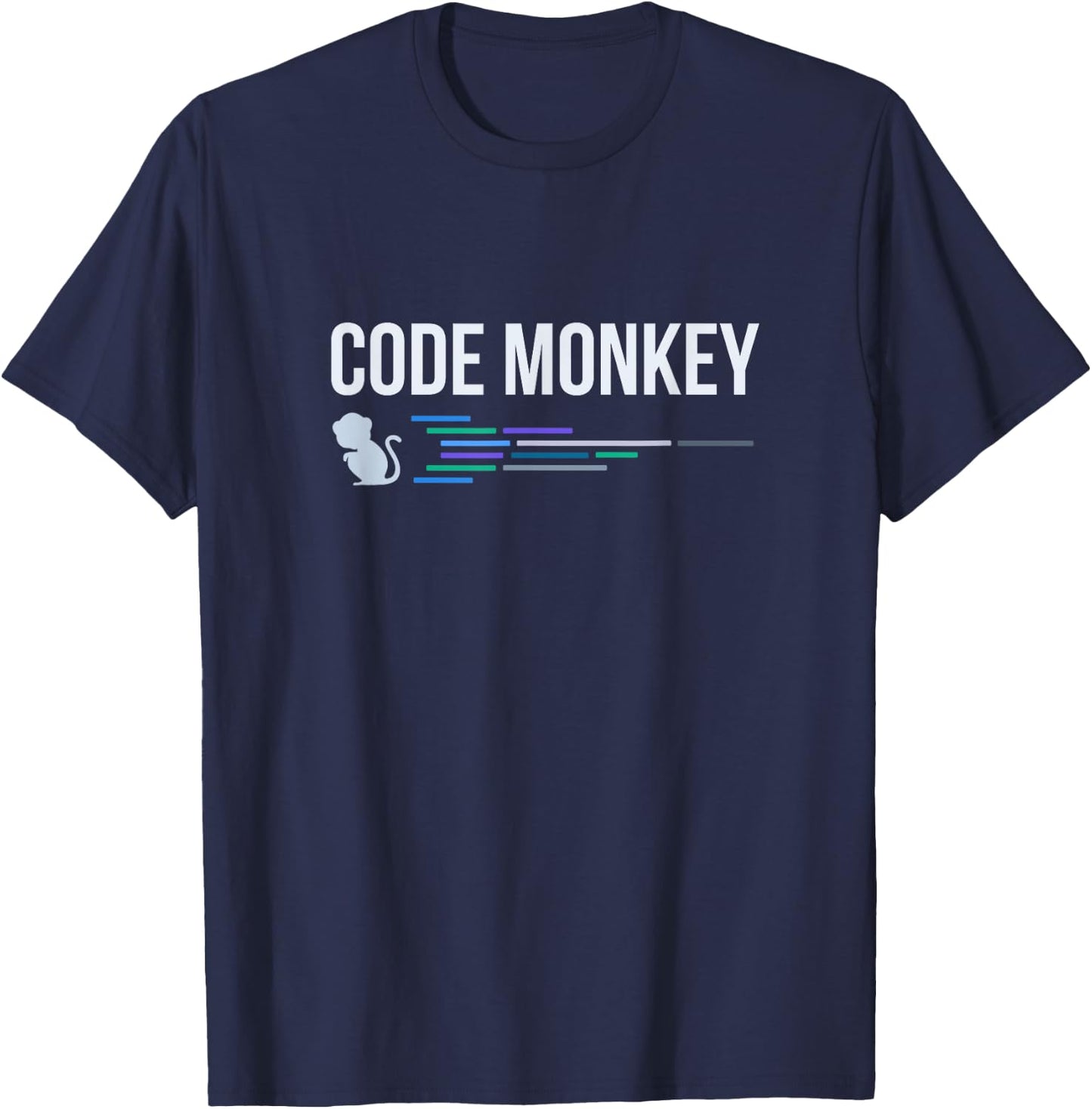 Developer Code Monkey T-Shirt - T-Shirt | Navy