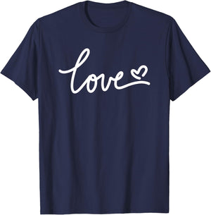 Love Heart for Valentine's T-Shirt - T-Shirt | Navy