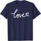 Love Heart for Valentine's T-Shirt - T-Shirt | Navy