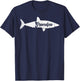 Shark Grandpa Cute Fathers Day Gramps Grandfather Gift T-Shirt - T-Shirt | Navy
