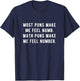 Most puns make me feel numb Math puns make me feel number. T-Shirt - T-Shirt | Navy