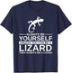 Always Be Yourself Lizard Gift Women Monitor Gecko T-Shirt - T-Shirt | Navy