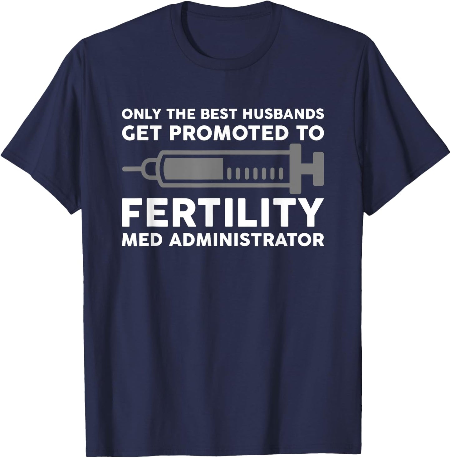 IVF Mom & Dad Warrior Funny Transfer Day Gag Gift Men Women T-Shirt - T-Shirt | Navy