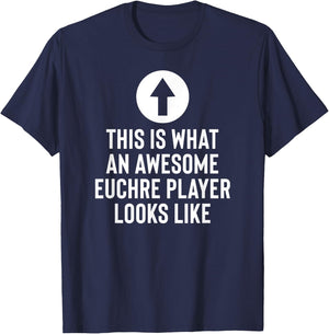 Awesome Euchre Player T-Shirt - T-Shirt | Navy