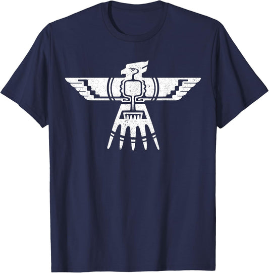Native American Thunderbird Funny Tribal Art Gift Men Women T-Shirt - T-Shirt | Navy