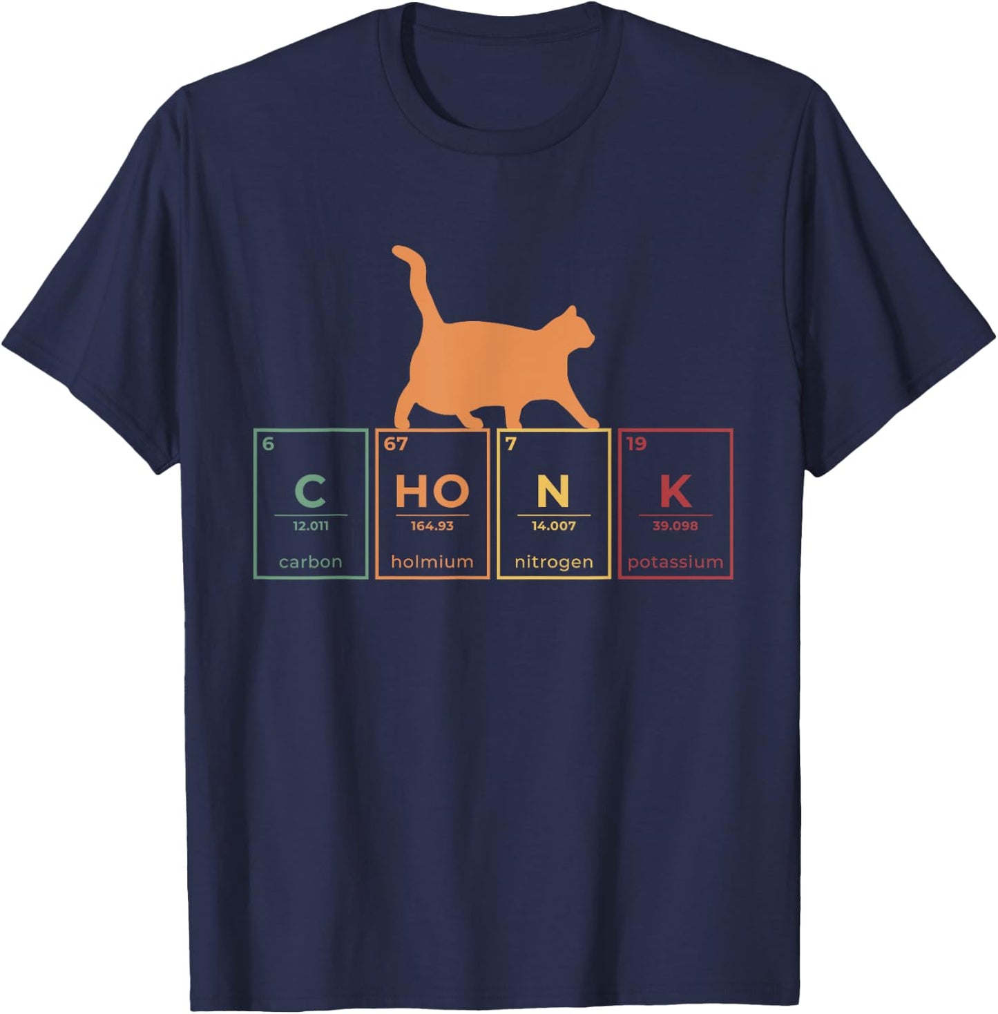 Fat Cat Chonk Scale Chonky Meme Cat Gift Women T-Shirt - T-Shirt | Navy