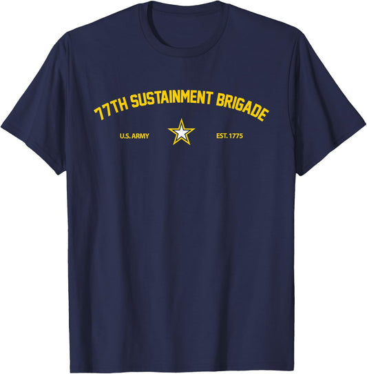 US Army 77th Sustainment Brigade T-Shirt - T-Shirt | Navy