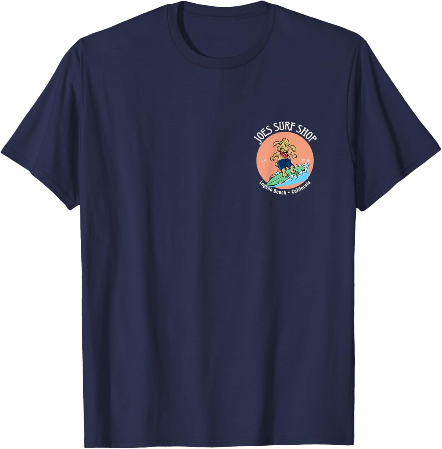 Joe's Surf Our Dog Teddy Logo Classic Surf Women Girls Kids T-Shirt - T-Shirt | Navy