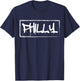 Philly city graffiti skater streetwear apparel T-Shirt - T-Shirt | Navy