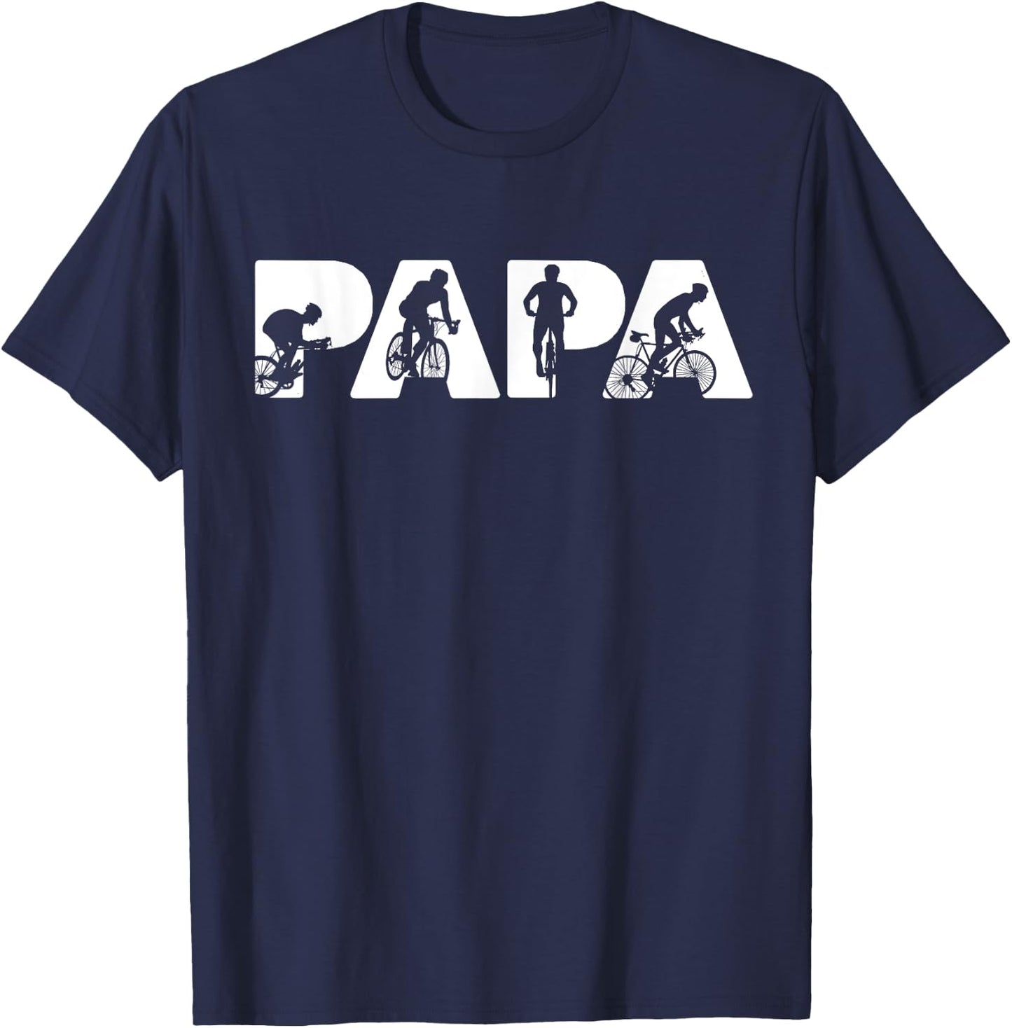 Cycling Dad Funny Dad Cycling Father's Day T-Shirt - T-Shirt | Navy