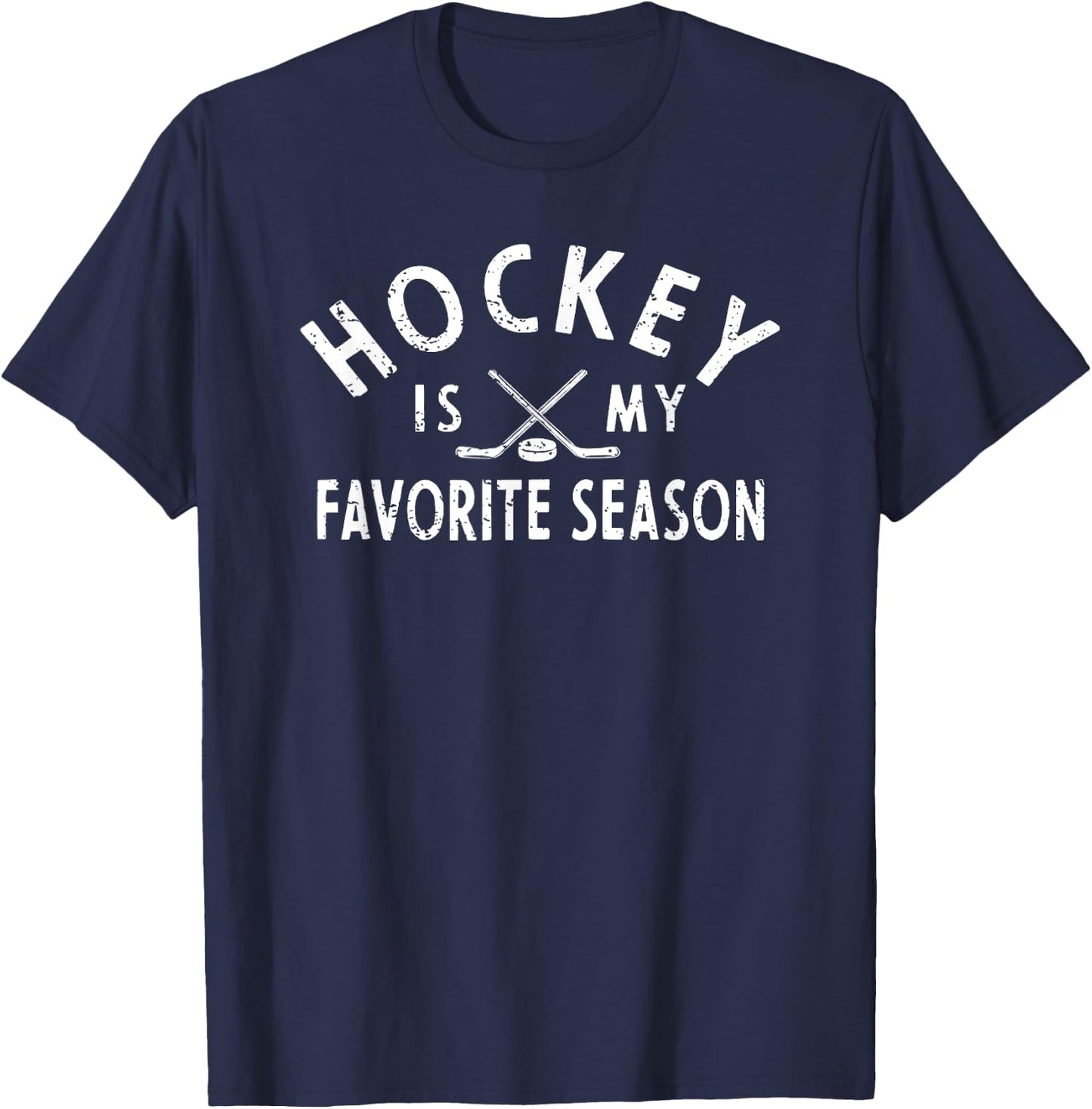 Hockey is My Favorite Season T-Shirt - T-Shirt | Navy
