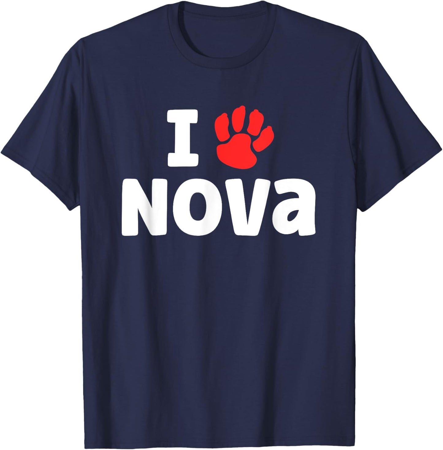 Dog Name Nova Paw Love Cute Pet Owner Puppy Named Nova Women Kids T-Shirt - T-Shirt | Navy