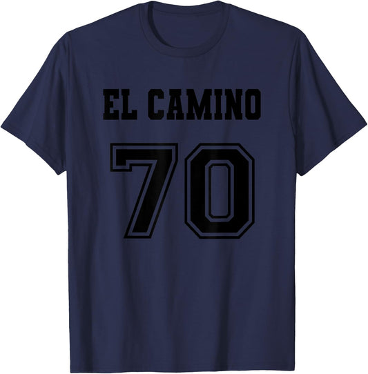 Jersey Style El Camino 70 1970 Old School Muscle Pickup Car T-Shirt - T-Shirt | Navy