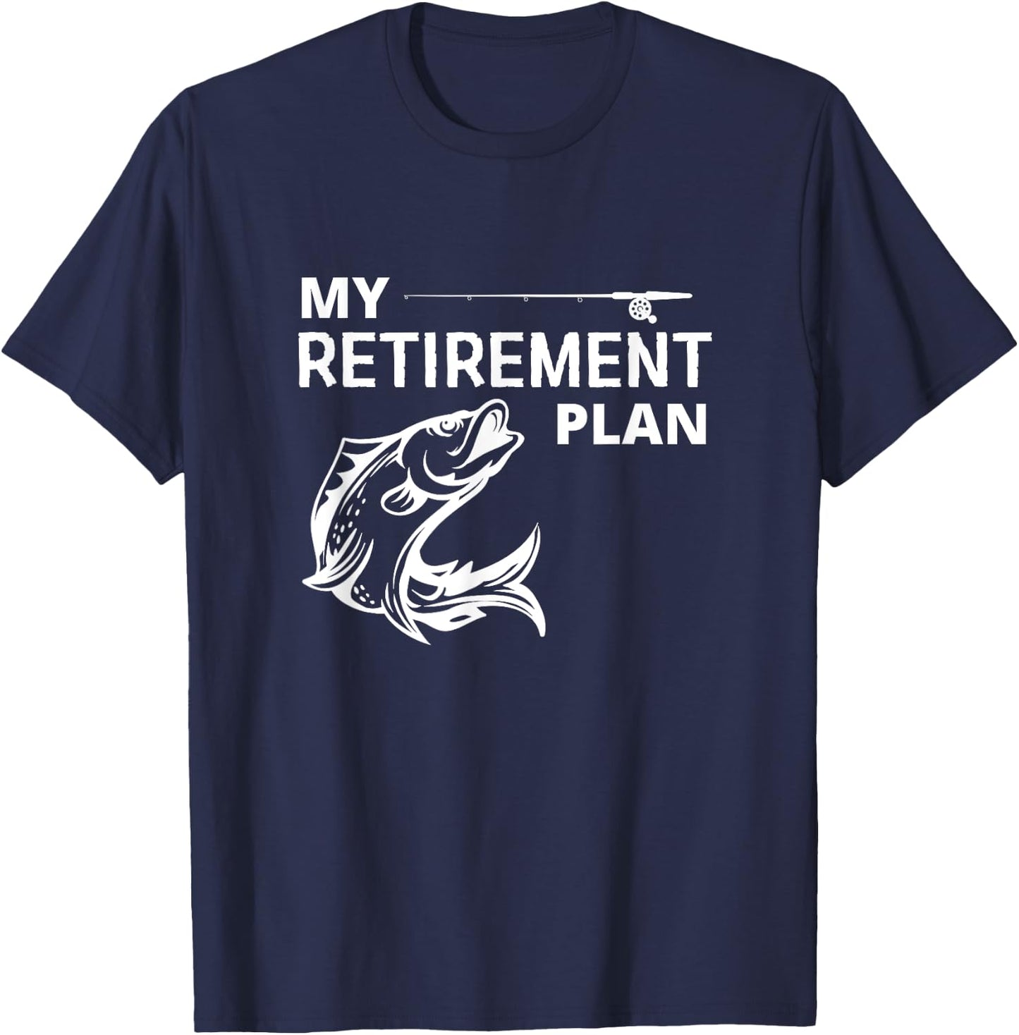 Mein Pensionplan ist Angeling T-Shirt - T-Shirt | Navy
