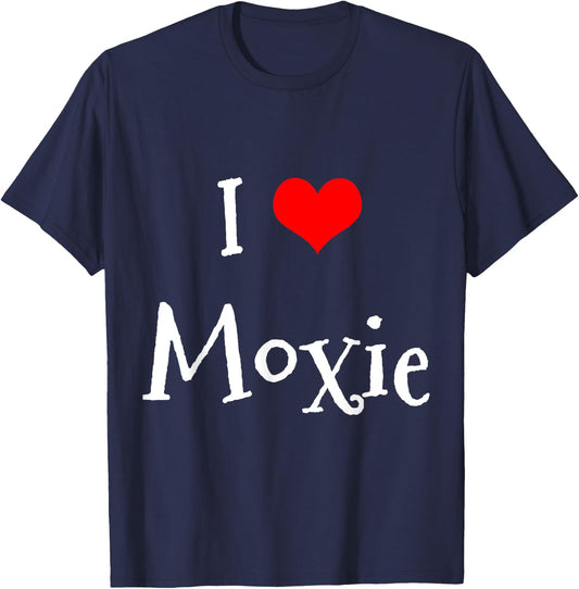 Inked Creation I Love MOXIE Funny Gift Matching Couple T-Shirt - T-Shirt | Navy
