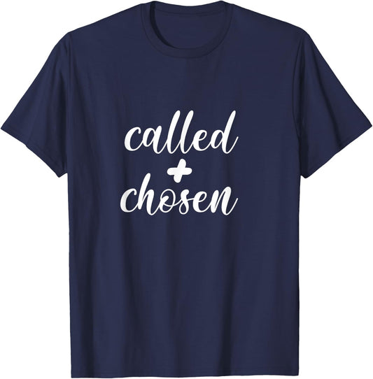 Gift & Men - Cute Called And Chosen Christian T-Shirt - T-Shirt | Navy
