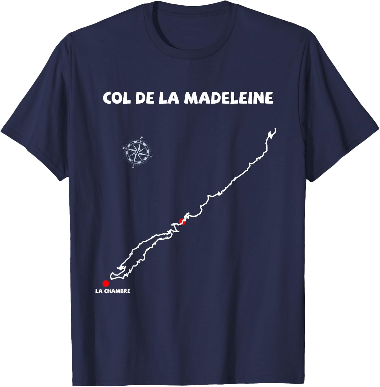 Col de la Madeleine Serpentine France T-Shirt - T-Shirt | Navy